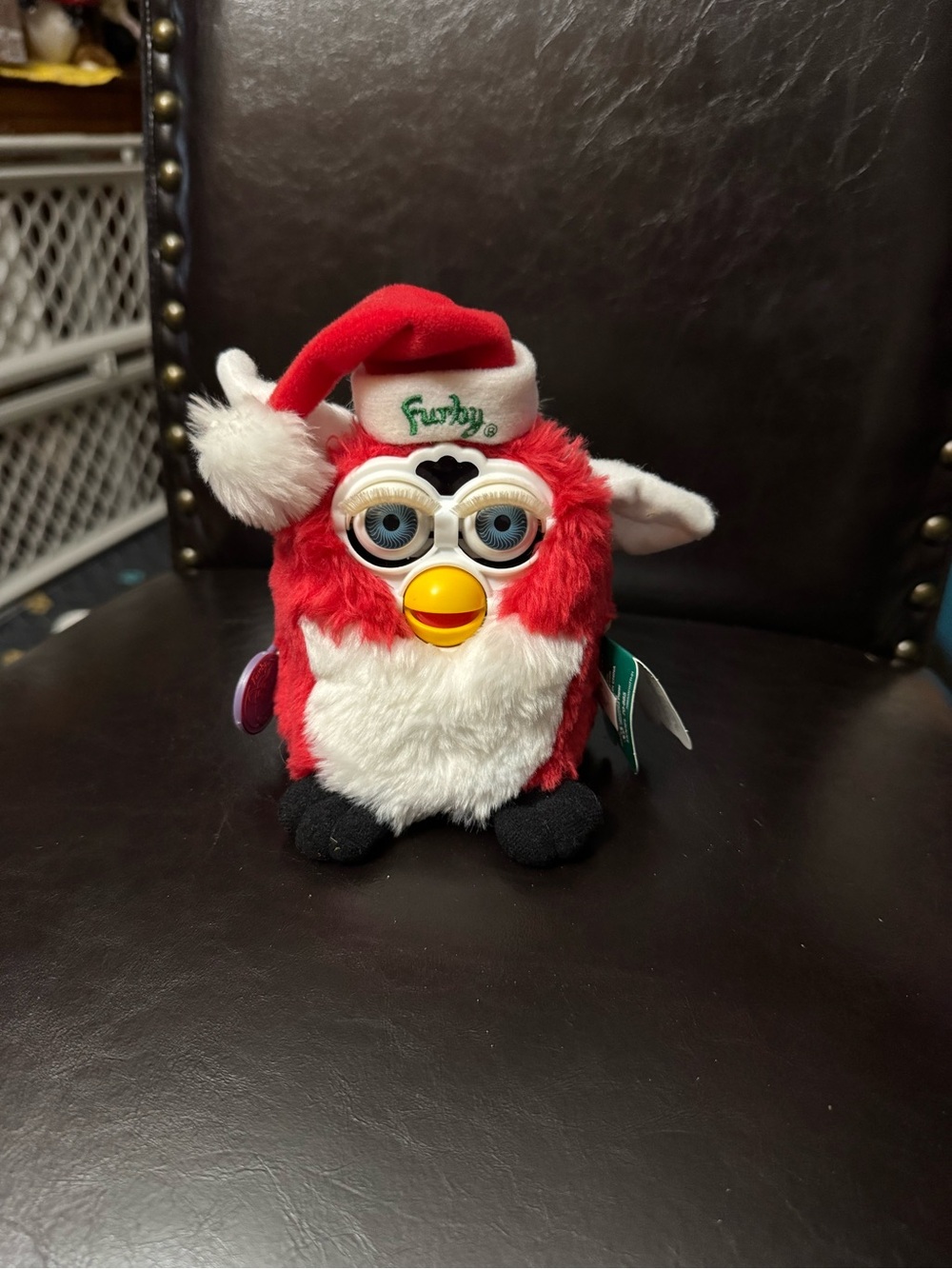 Furby Holiday Plush - Red & White Festive